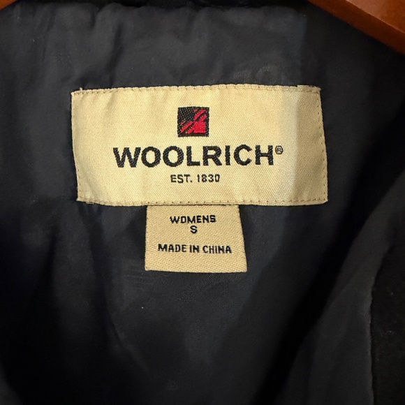 Woolrich Jacket Ruby Heather Red Wool Full Zip Quilted Womens Small Outdoor - Picture 3 of 11